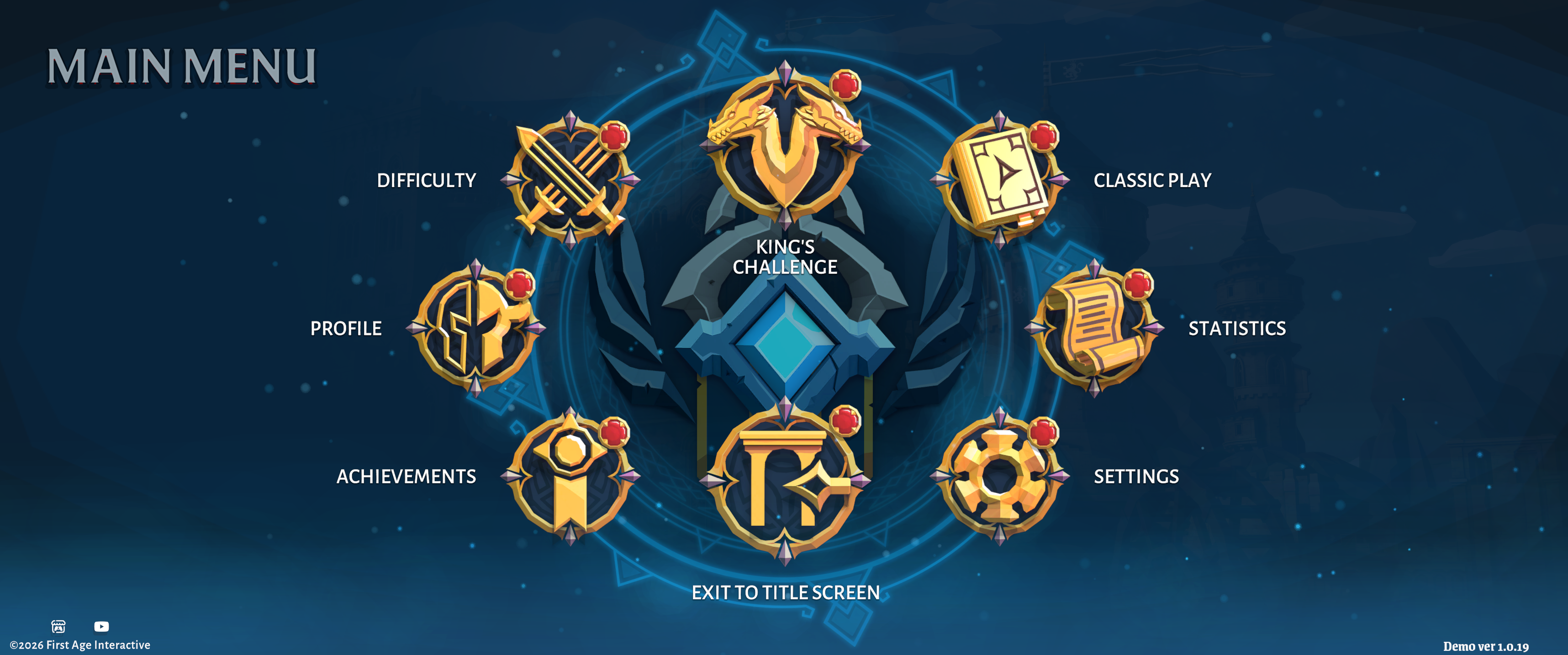 Kingfall™ campaign main menu